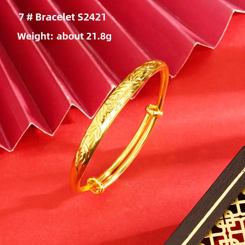 Alluvial Gold Gypsophila Women's Bracelet 10mm - Image 2