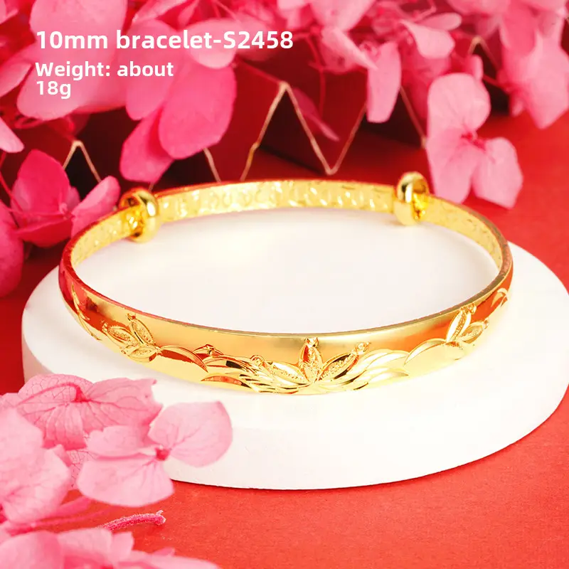 Alluvial Gold Gypsophila Women's Bracelet 10mm - Image 20