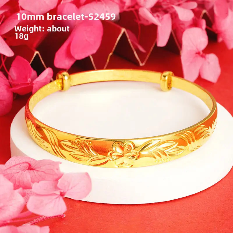 Alluvial Gold Gypsophila Women's Bracelet 10mm - Image 21