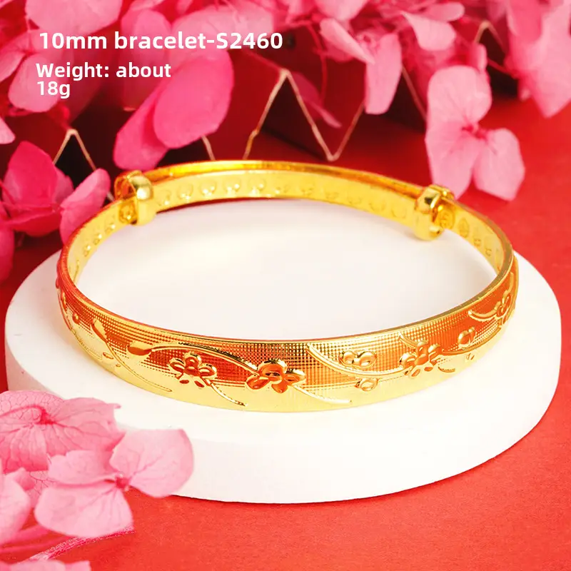 Alluvial Gold Gypsophila Women's Bracelet 10mm - Image 22