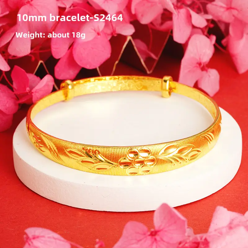 Alluvial Gold Gypsophila Women's Bracelet 10mm - Image 24