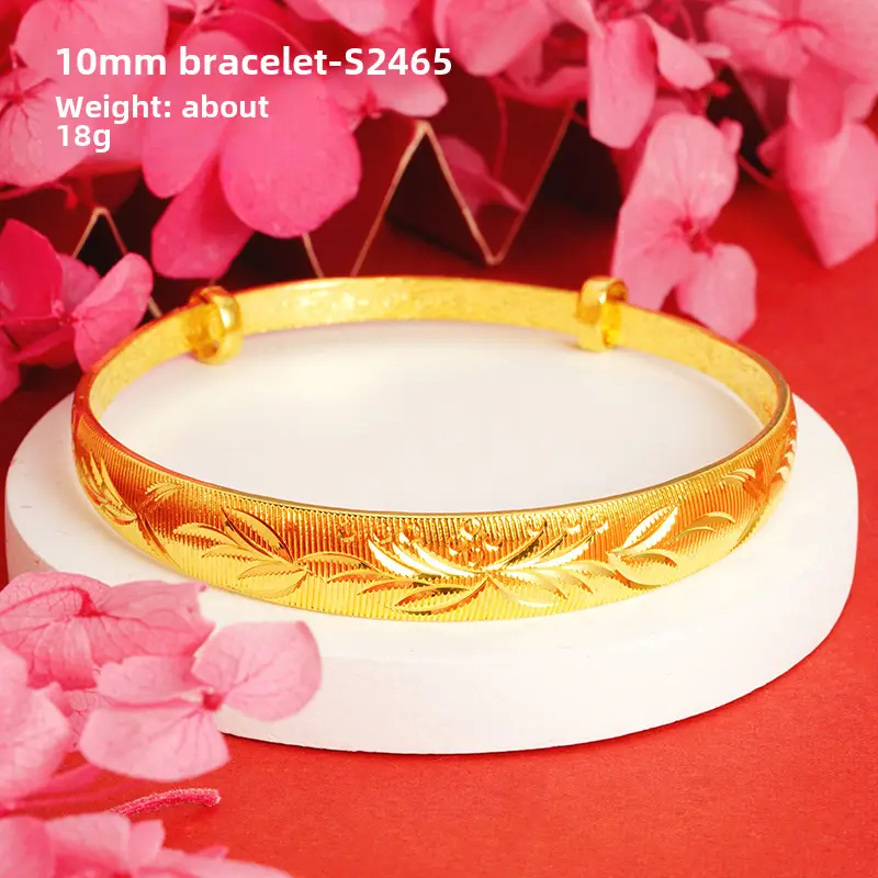Alluvial Gold Gypsophila Women's Bracelet 10mm - Image 25