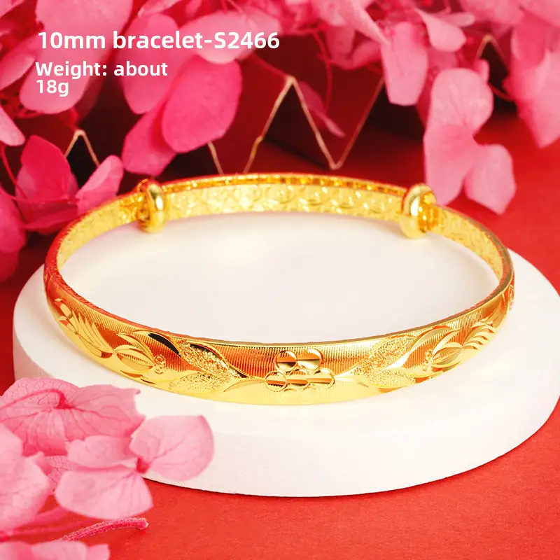 Alluvial Gold Gypsophila Women's Bracelet 10mm - Image 26