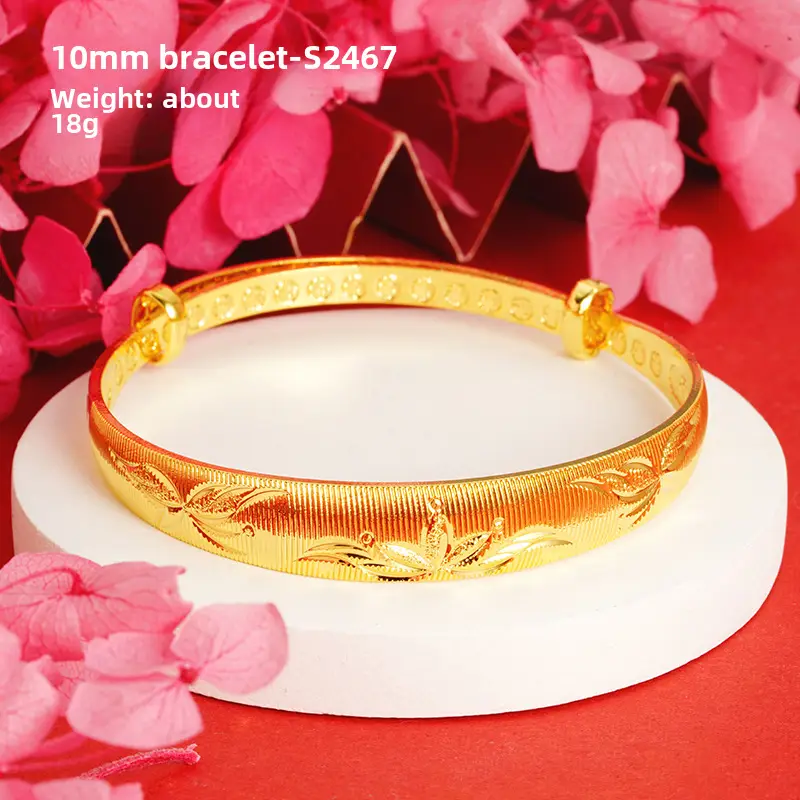 Alluvial Gold Gypsophila Women's Bracelet 10mm - Image 27