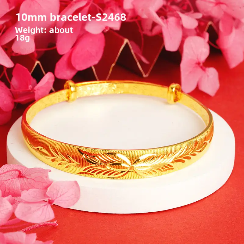 Alluvial Gold Gypsophila Women's Bracelet 10mm - Image 28