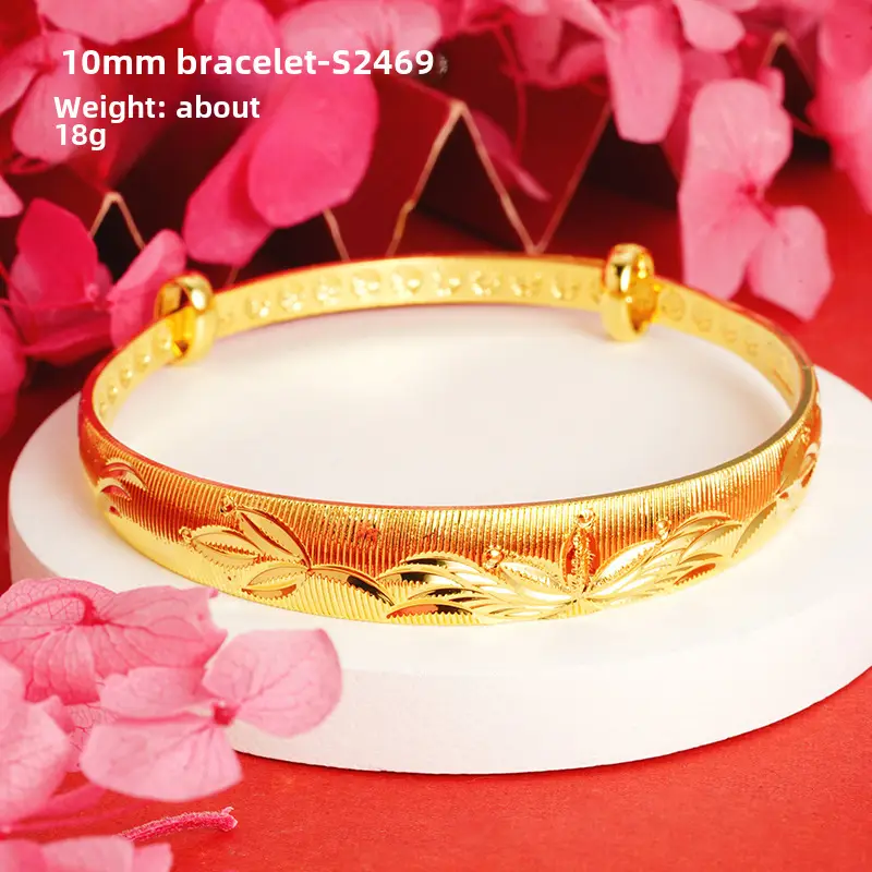 Alluvial Gold Gypsophila Women's Bracelet 10mm - Image 29