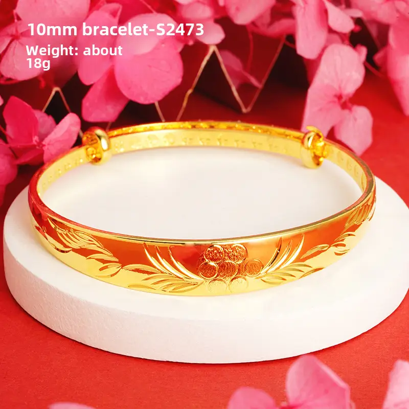 Alluvial Gold Gypsophila Women's Bracelet 10mm - Image 30