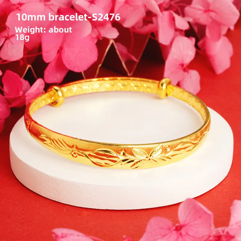 Alluvial Gold Gypsophila Women's Bracelet 10mm - Image 31