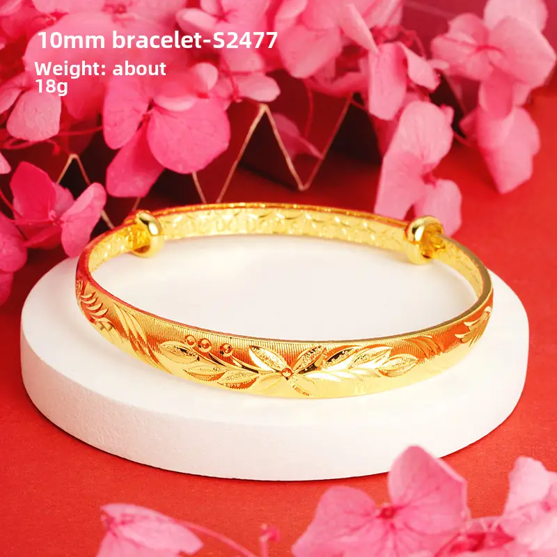 Alluvial Gold Gypsophila Women's Bracelet 10mm - Image 32