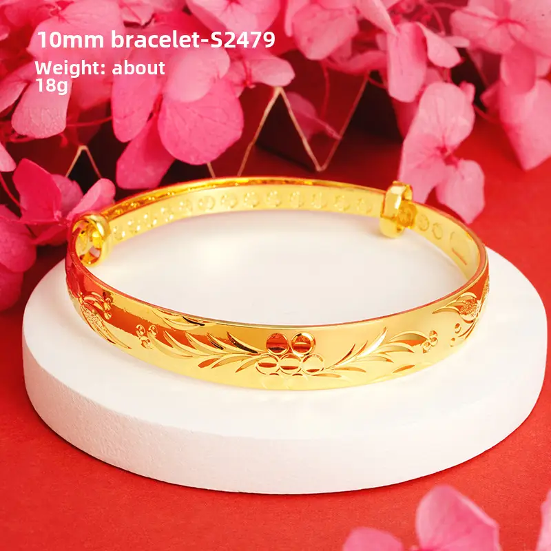 Alluvial Gold Gypsophila Women's Bracelet 10mm - Image 34