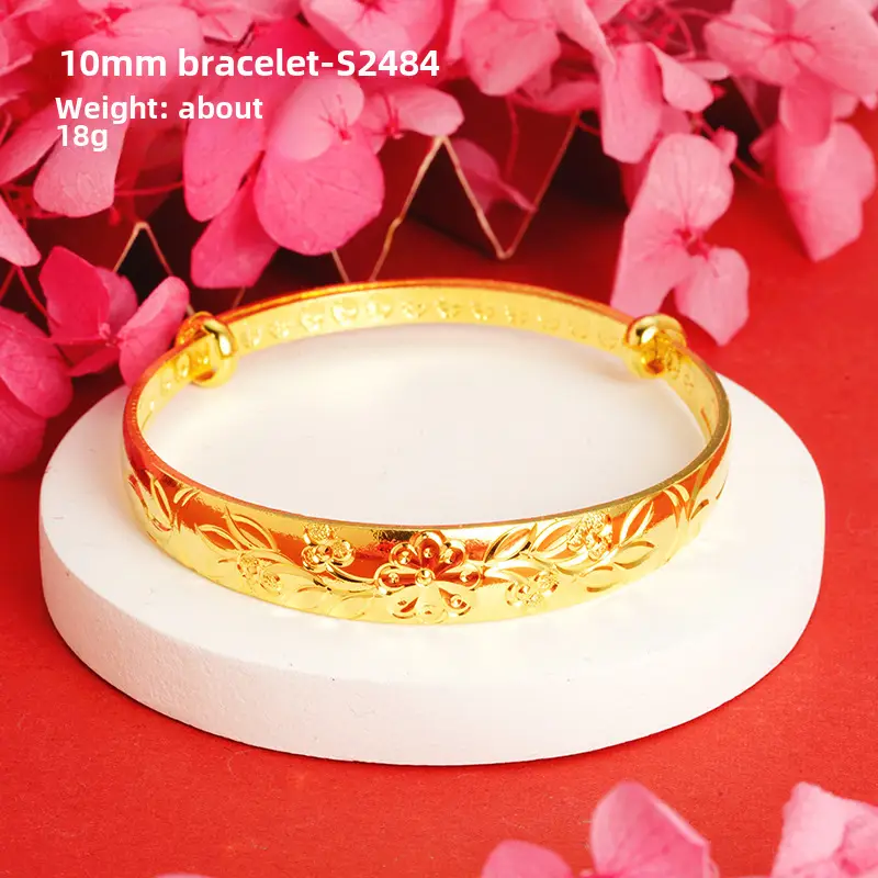 Alluvial Gold Gypsophila Women's Bracelet 10mm - Image 37