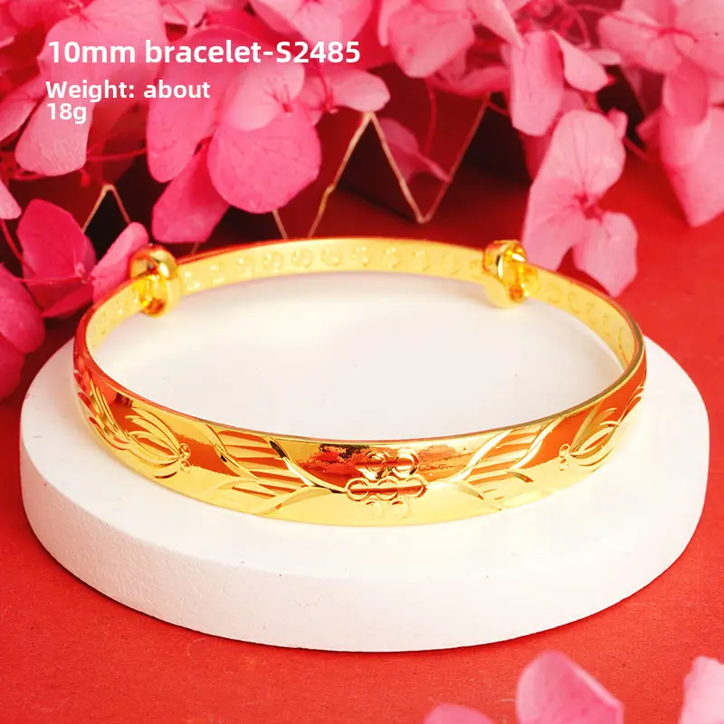 Alluvial Gold Gypsophila Women's Bracelet 10mm - Image 38