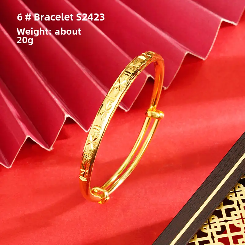 Alluvial Gold Gypsophila Women's Bracelet 10mm - Image 4