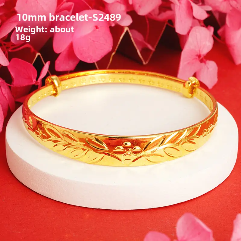 Alluvial Gold Gypsophila Women's Bracelet 10mm - Image 41