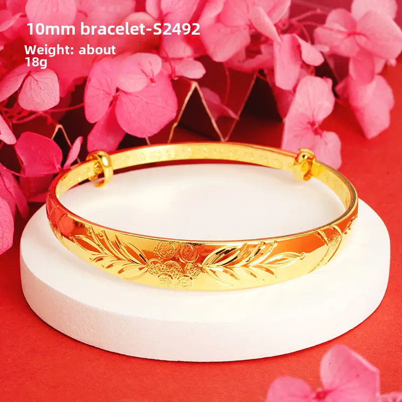 Alluvial Gold Gypsophila Women's Bracelet 10mm - Image 42