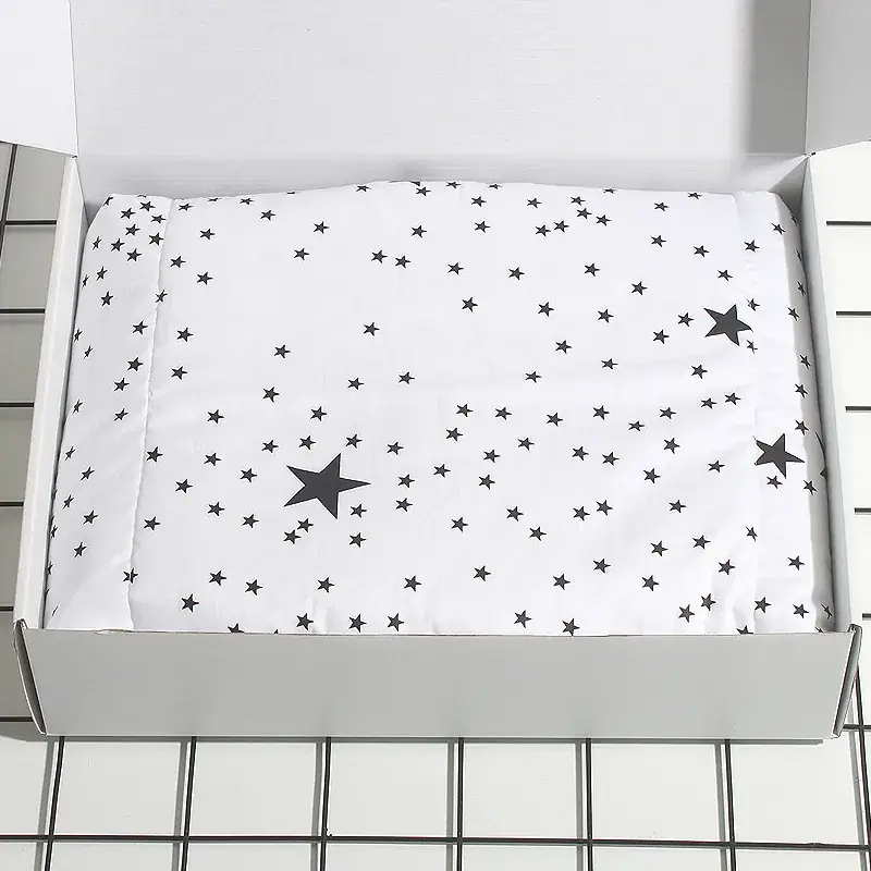 Newborn Cotton Baby Wrap Towel Swaddle Blanket Gray Crown Print - Image 9