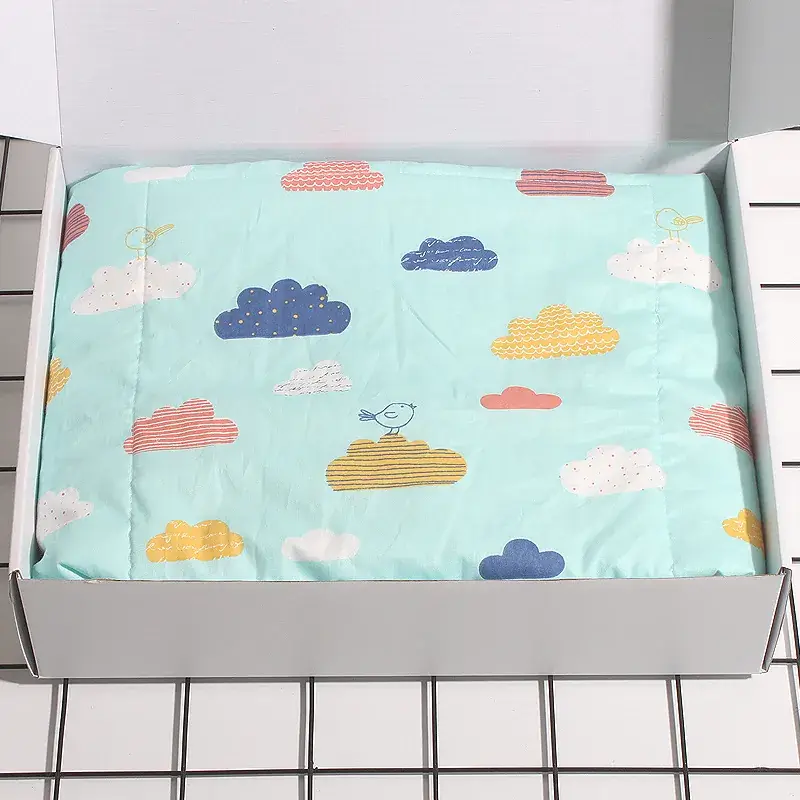 Newborn Cotton Baby Wrap Towel Swaddle Blanket Gray Crown Print - Image 5