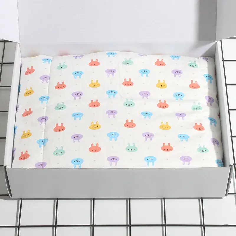 Newborn Cotton Baby Wrap Towel Swaddle Blanket Gray Crown Print - Image 6