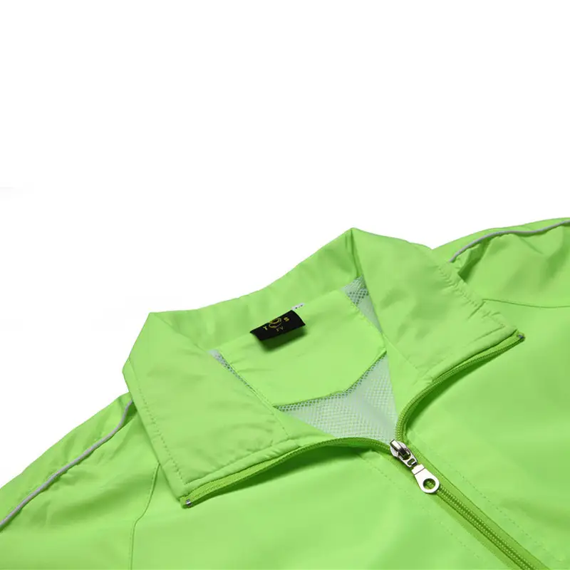 Men's Pink Zipper Windbreaker Coat - Image 14