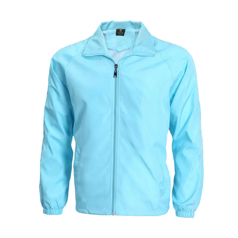 Men's Pink Zipper Windbreaker Coat - Image 10