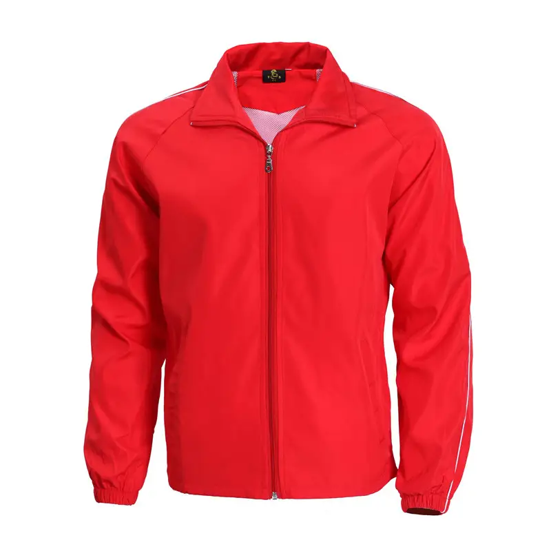 Men's Pink Zipper Windbreaker Coat - Image 2