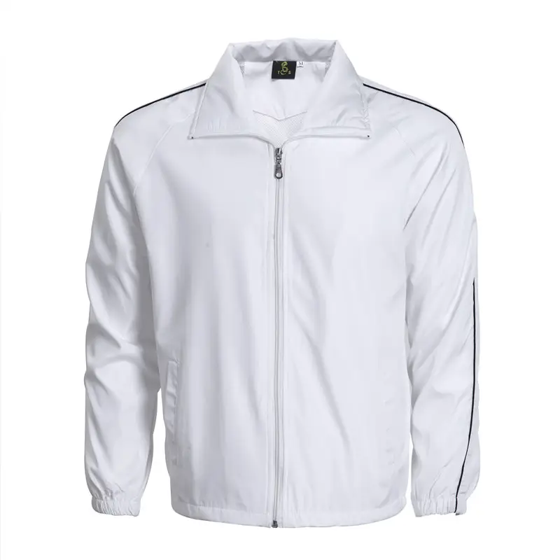 Men's Pink Zipper Windbreaker Coat - Image 5