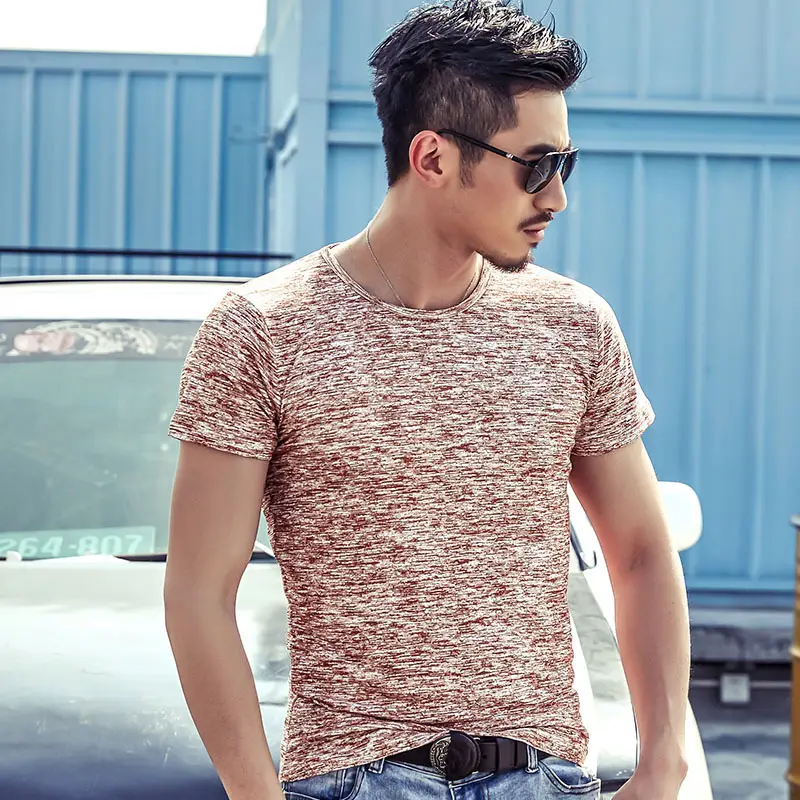 Men's 2025 Camouflage Short Sleeve T-Shirt Grey - Image 3