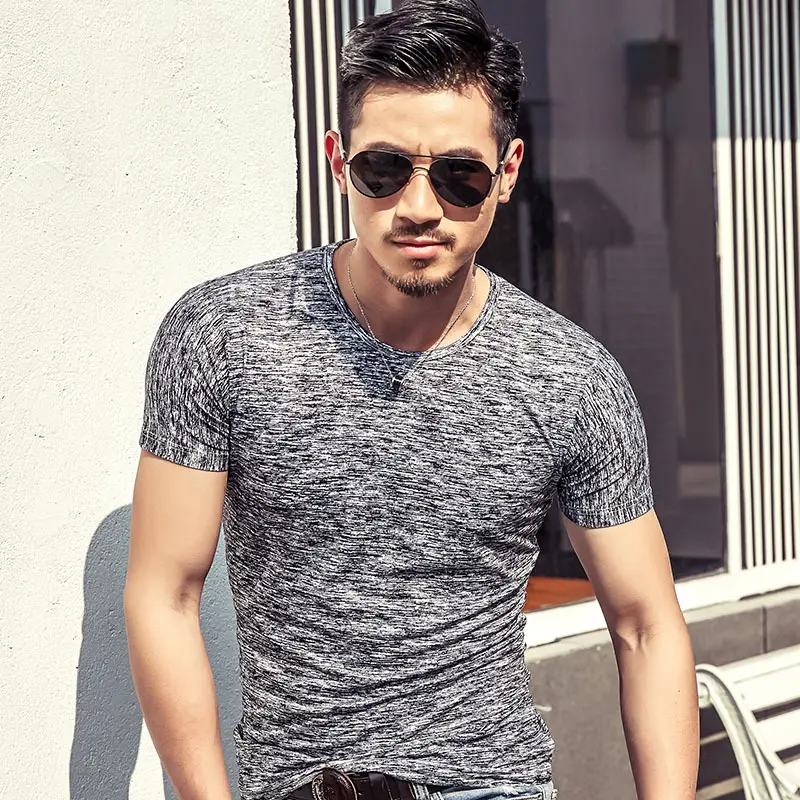 Men's 2025 Camouflage Short Sleeve T-Shirt Grey - Image 4