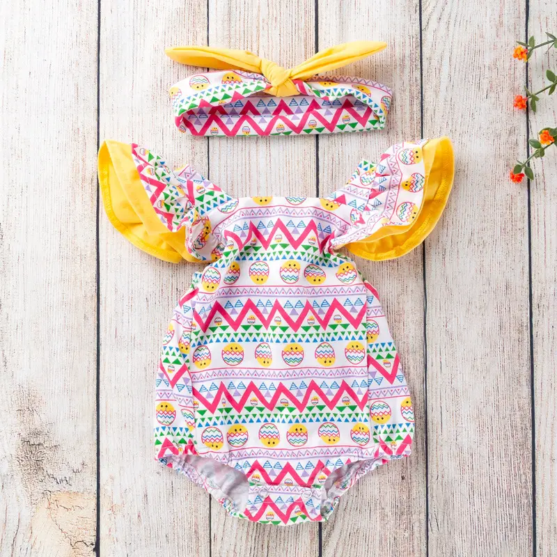 Baby Girl Watermelon Flying Sleeve Hatshirt Set - Image 7