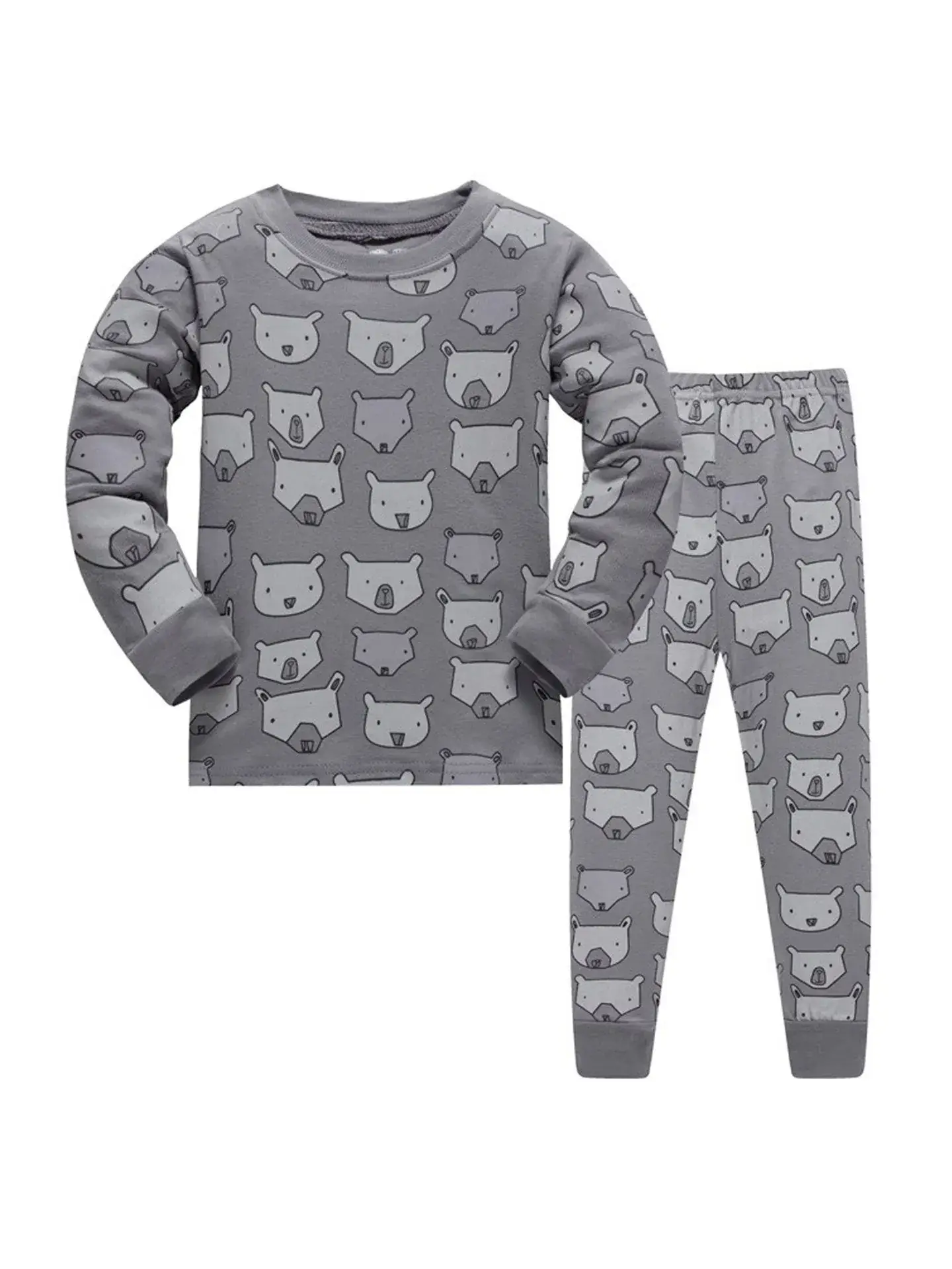 Baby Striped Cotton Pajamas Red Trim 8 - Image 8