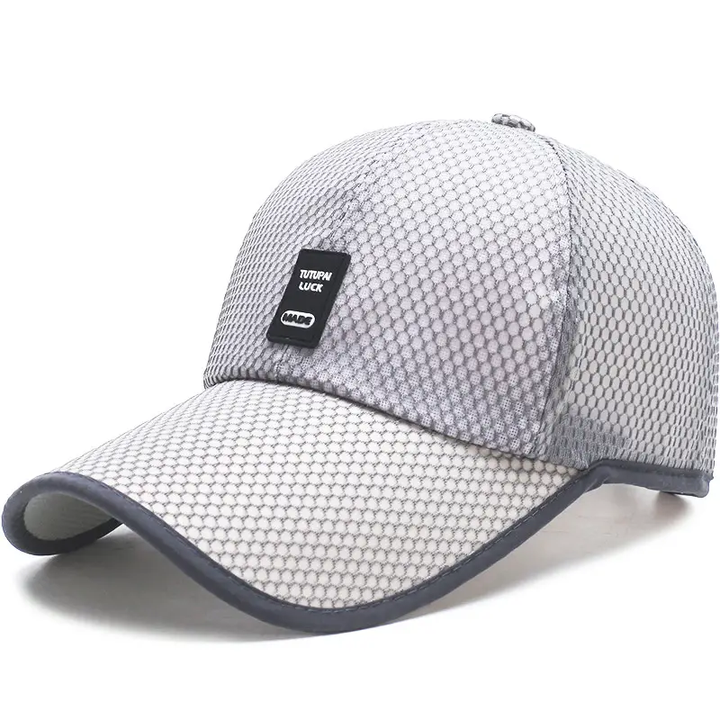 Zhenyueqi Grey Mesh Sun Hat for Men - Image 6