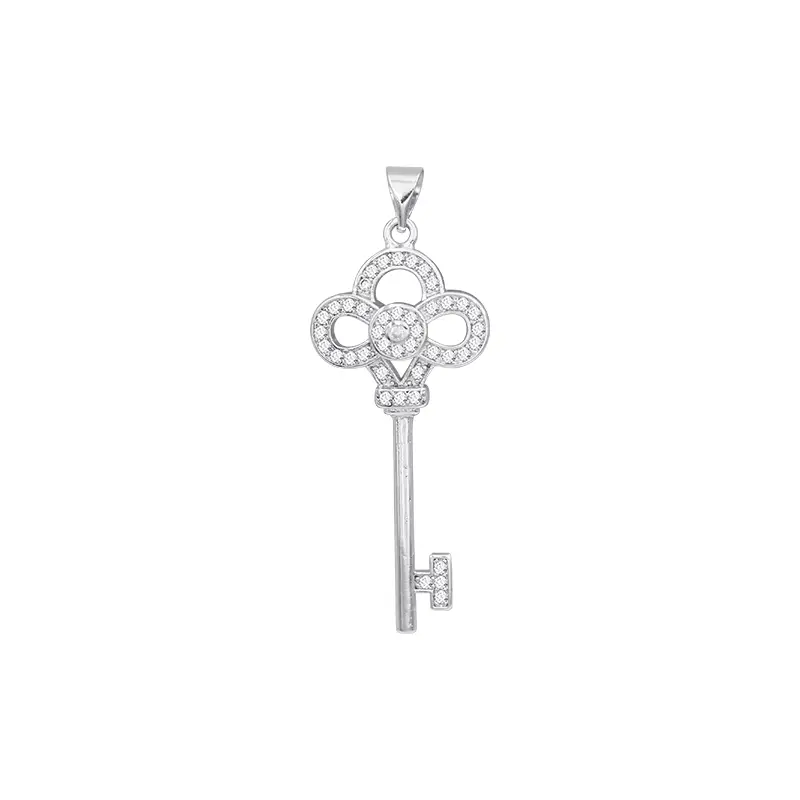 Diamond Key Lock Pendant for Women Wholesale - Image 5