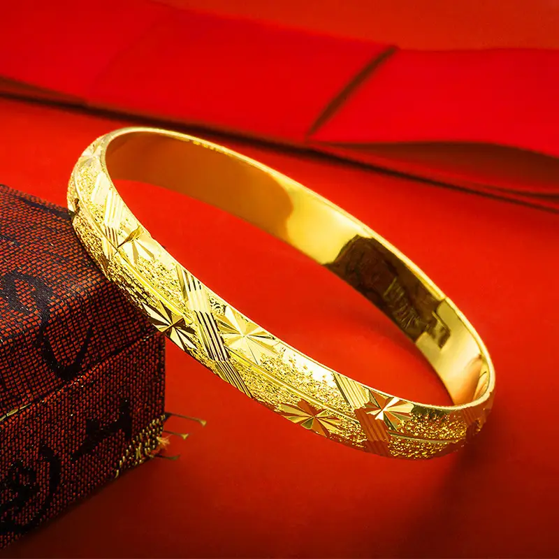 Vietnamese Gold Bracelet for Women Long Lasting Copper Alloy