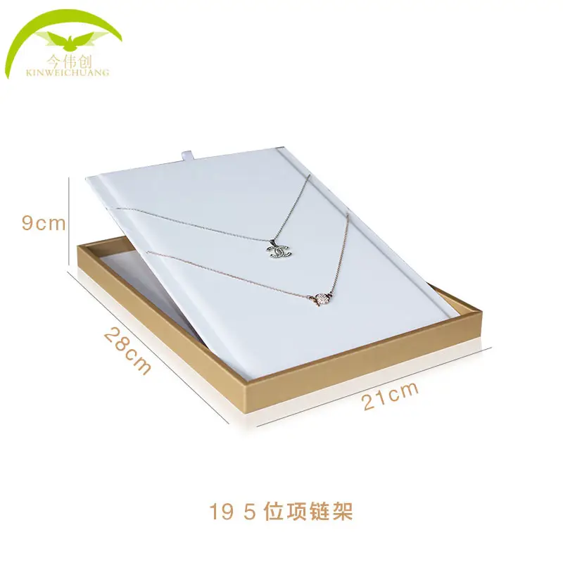Gold White 09-Ten Tally Earrings Display Rack 30cm