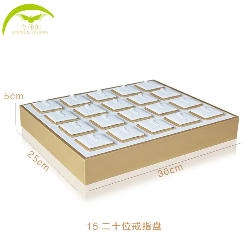 Gold White 09-Ten Tally Earrings Display Rack 30cm