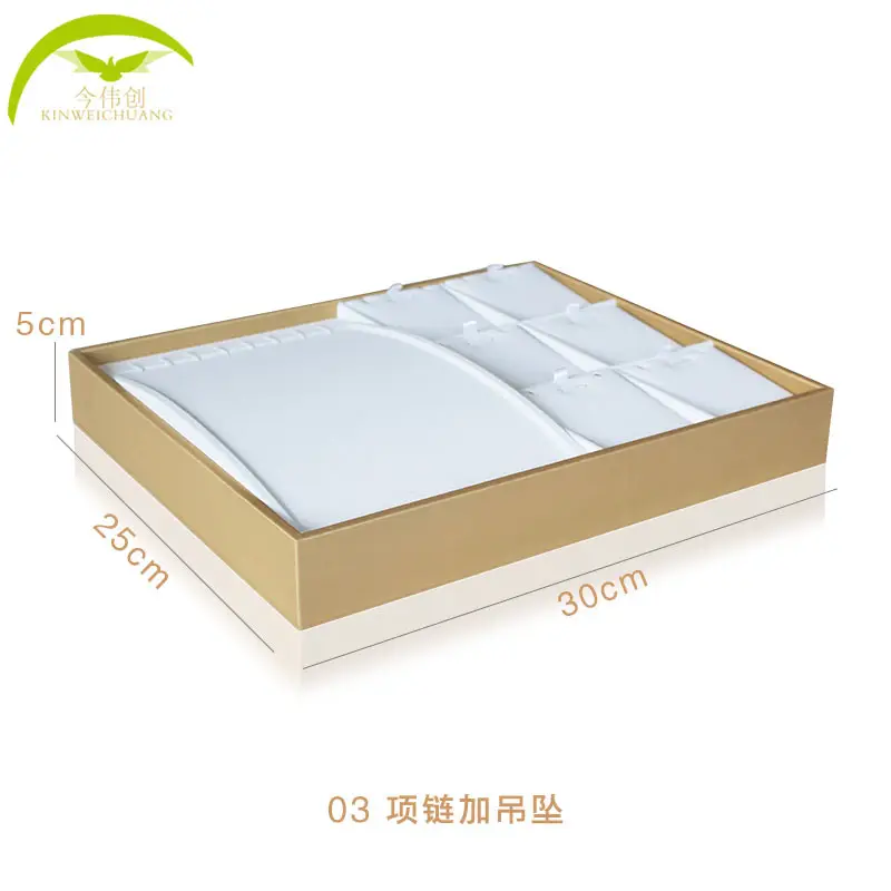 Gold White 09-Ten Tally Earrings Display Rack 30cm