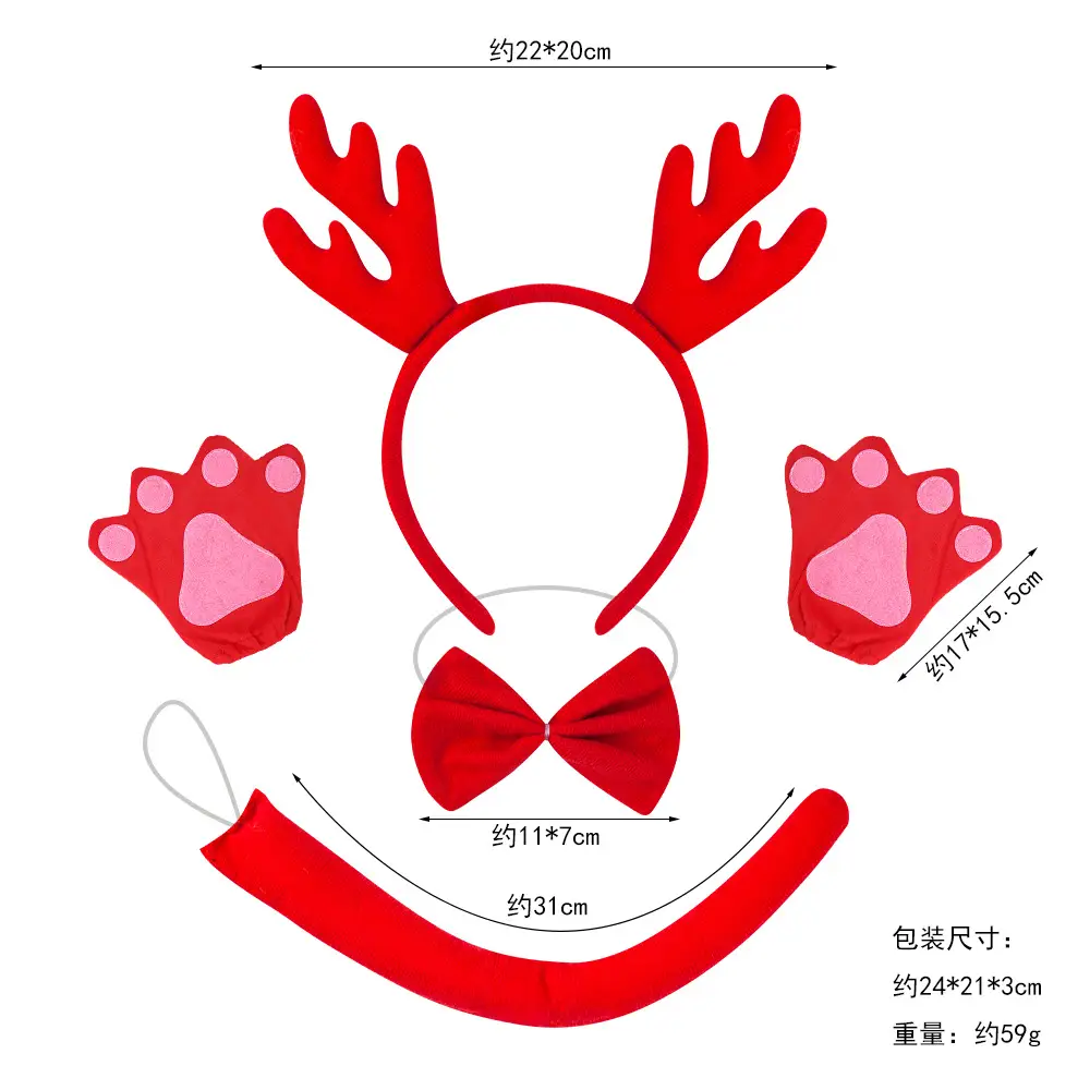 New Year Dragon Horn Headband Yellow Plush Cute Zodiac Dragon - Image 11