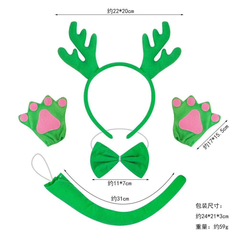 New Year Dragon Horn Headband Yellow Plush Cute Zodiac Dragon - Image 13