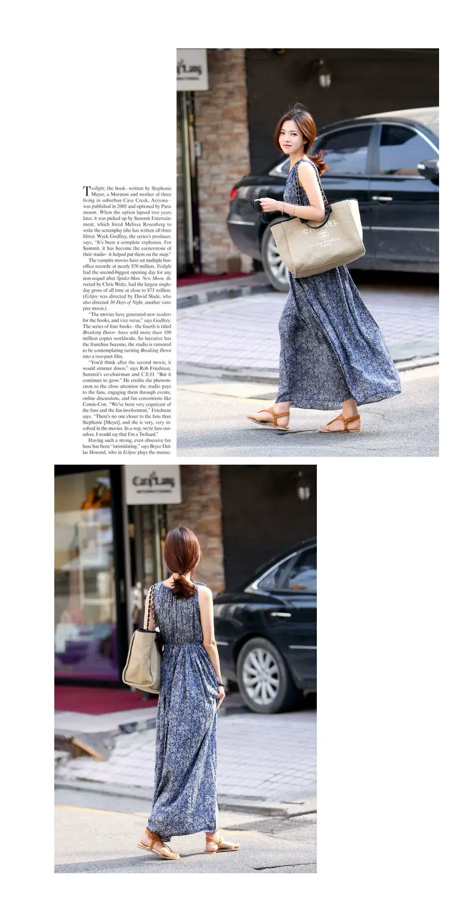 New Summer Women's Sleeveless Floral Long Skirt Dress — feature 23
