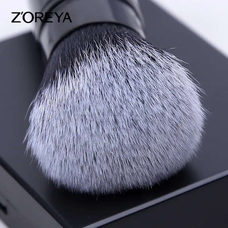 Zhuoerya Mini Retractable Blush Powder Brush Black - Image 3
