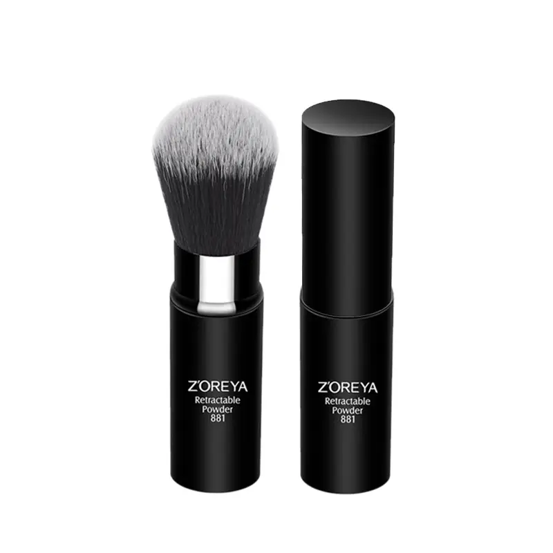 Zhuoerya Mini Retractable Blush Powder Brush Black - Image 6