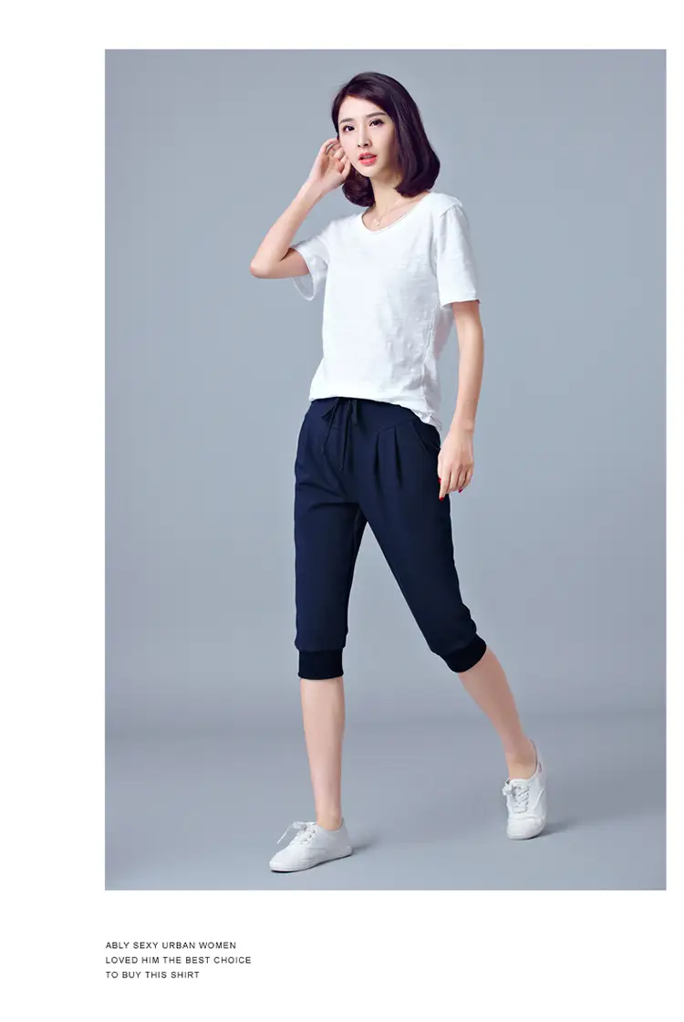 Women High-Waist Stretch Cropped Sports Pants Gray — feature 11