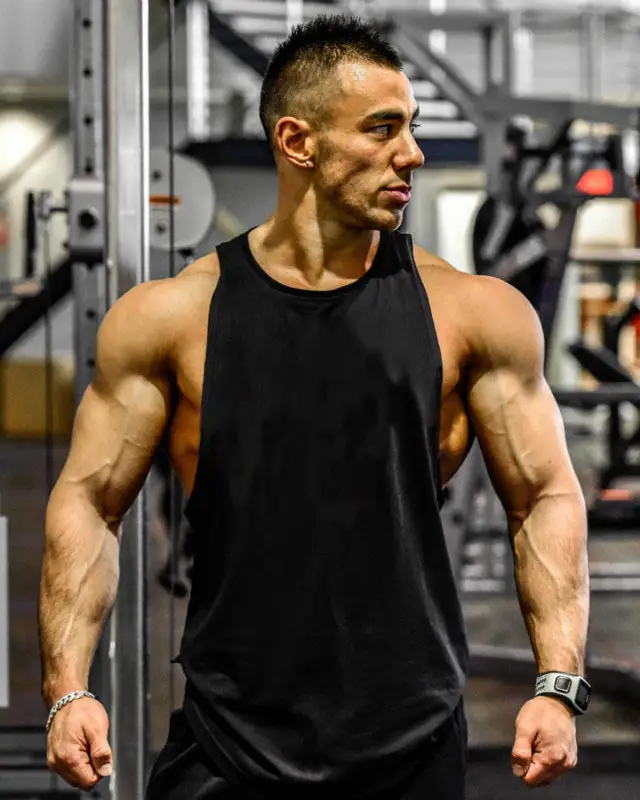 Men's Red Muscle Tank Top Vest No Pain No Gain — feature 27