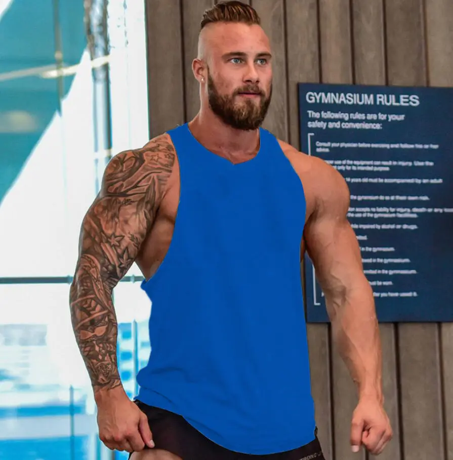 Men's Red Muscle Tank Top Vest No Pain No Gain - Image 6