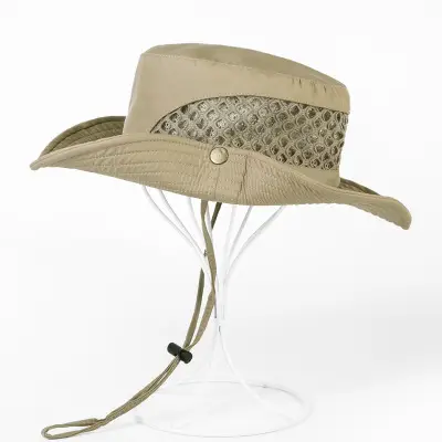 Men's Korean Style Sun Hat with Mesh Back