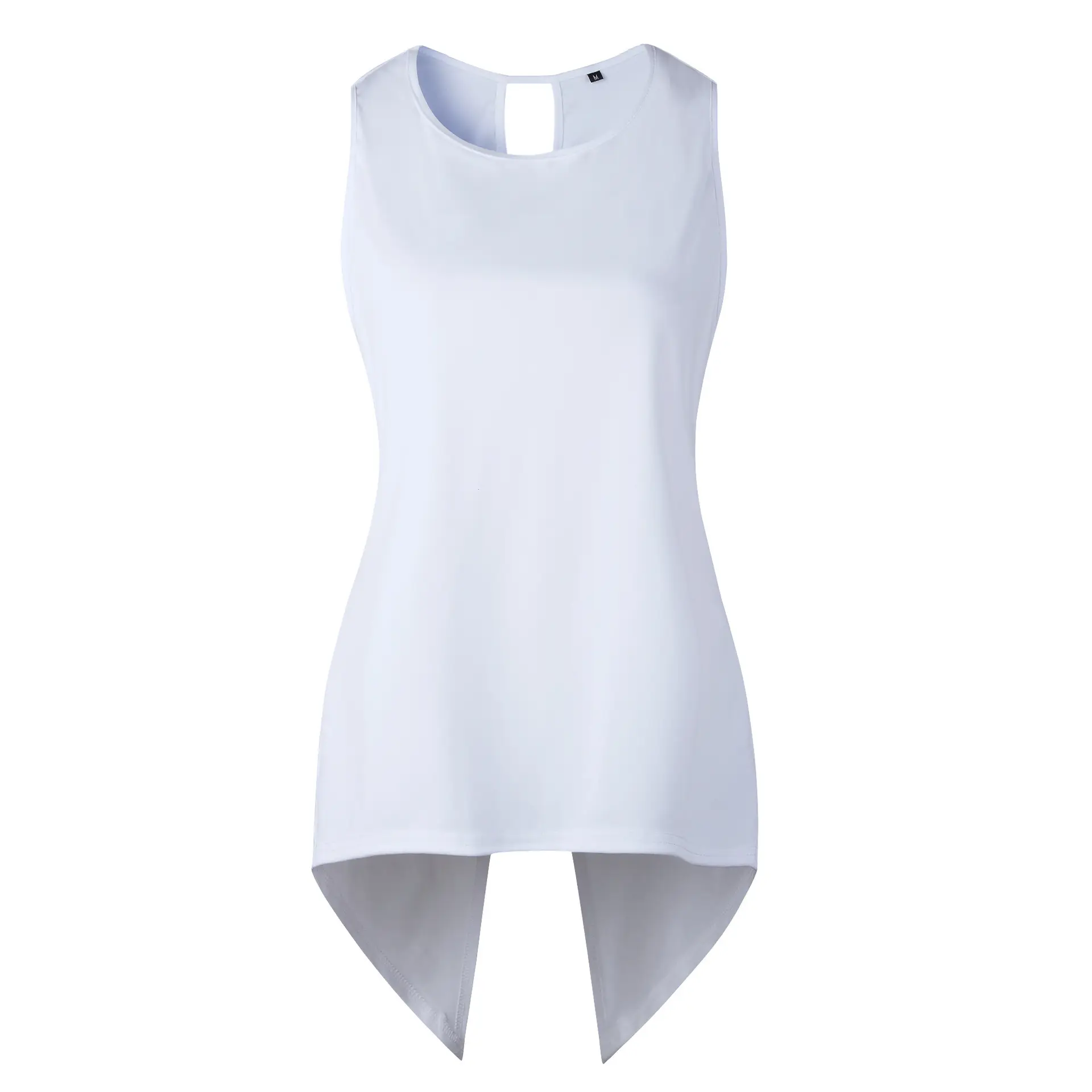 Blue Sleeveless Back Cross Swing Top for Women — feature 10