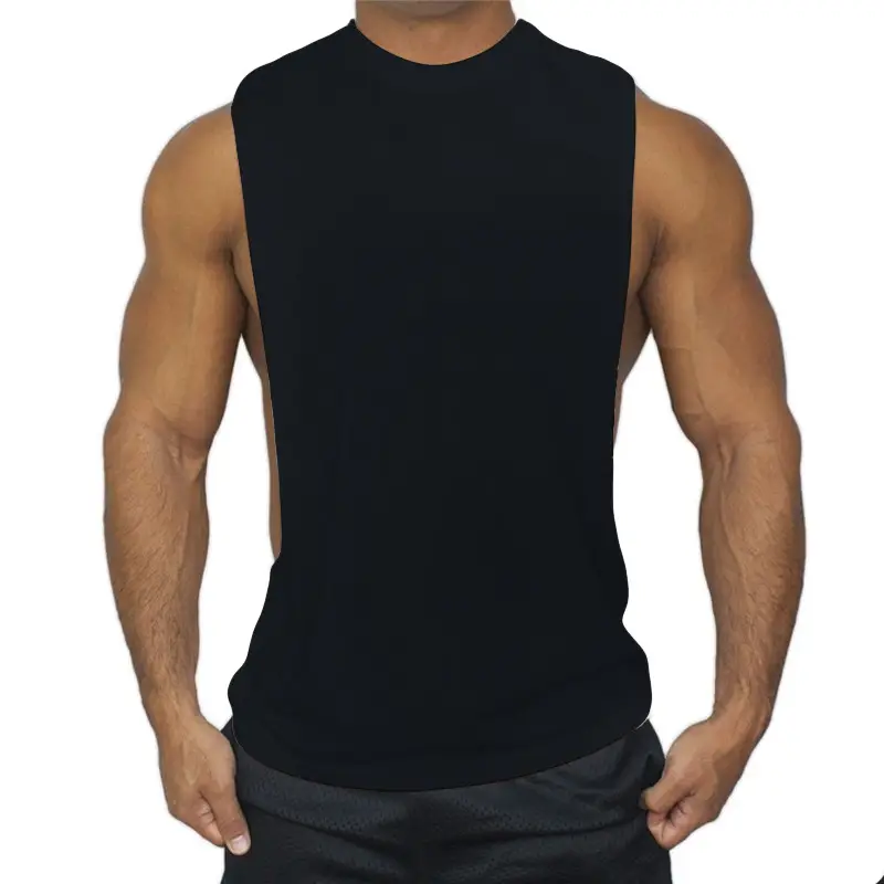 Men's White Sleeveless V-Neck T-Shirt — feature 3