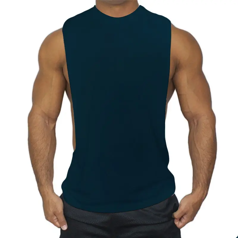 Men's White Sleeveless V-Neck T-Shirt — feature 8