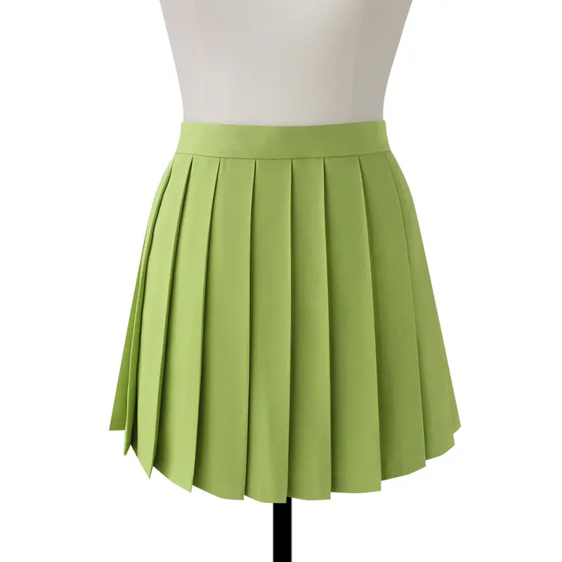 Pink Pleated High Waist Skirt for Women - Image 31