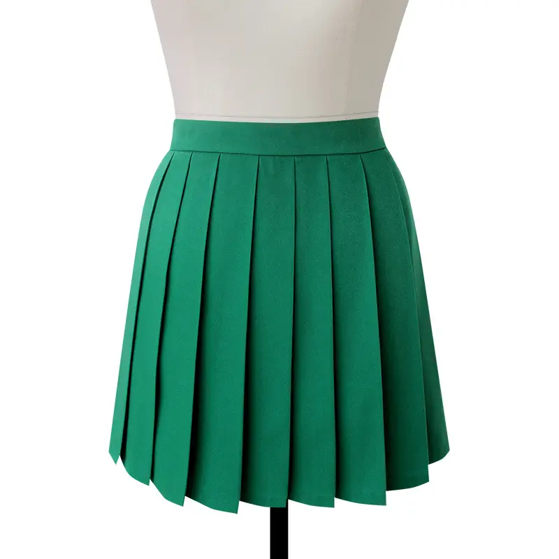 Pink Pleated High Waist Skirt for Women — feature 29